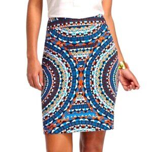 Tabitha (Anthropologie) Women's Aztec/Boho Pattern/Textured Pencil Skirt Size 0